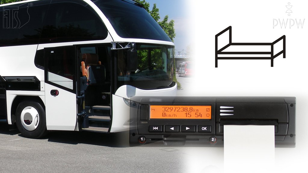 Sytuacja drogowa do pytania: Ile godzin minimalnie wynosi regularny okres dziennego odpoczynku kierowcy autobusu?